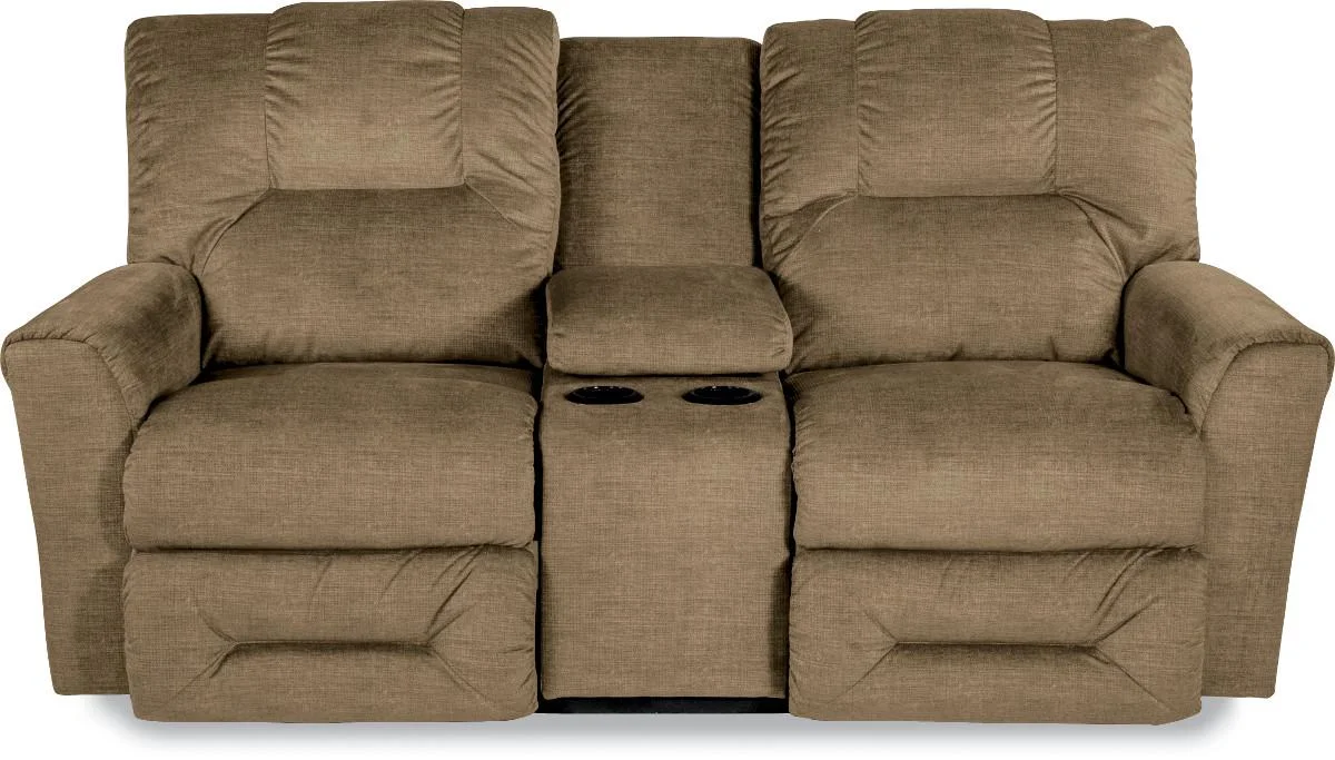 LaZBoy Easton Sable 49P702 Power Reclining Loveseat with Storage